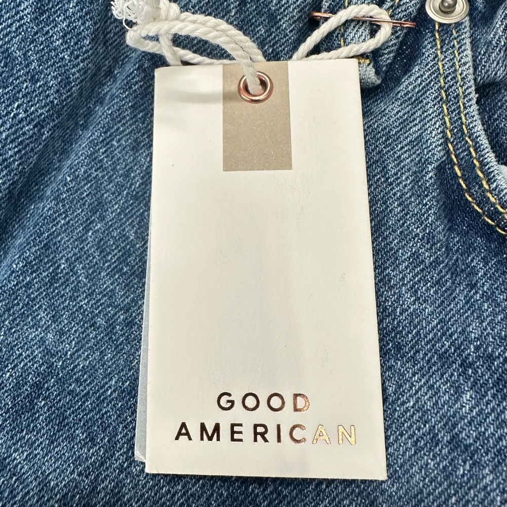 Good American Style GB999TFT Good Boy Jeans Size 18 Inseam 32 Blue941 NWT - Picture 6 of 10